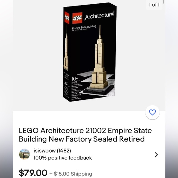 Retired Lego Empire State Building 21002 - Picture 6 of 7